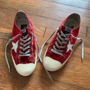 Red velvet Golden Goose sneakers